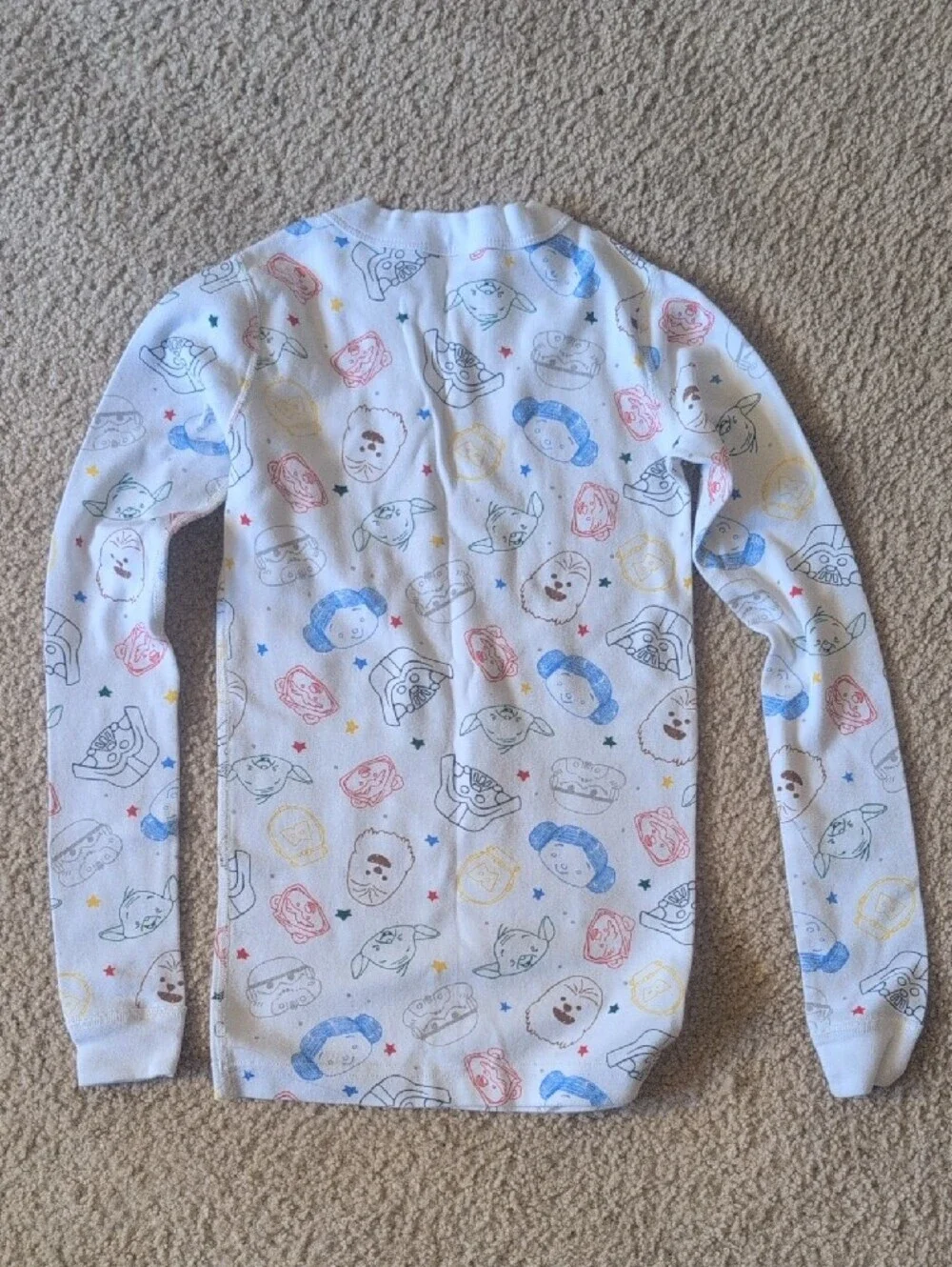 Hanna Andersson White Long-Sleeve Star & Character Print Tee Star Wars